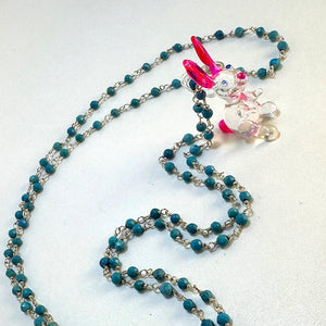 Glass Hare Necklace