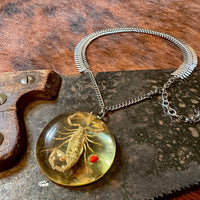 Scorpion on Fishbone Chain Necklace - Heyltje Rose Shop