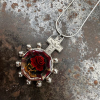 Lucite Rose Necklace - Heyltje Rose Shop